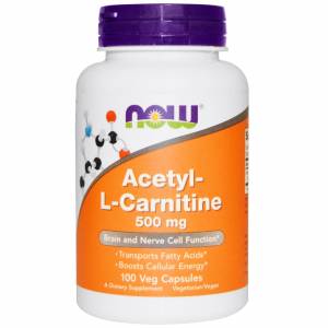 Ацетил-Л-карнитин / NOW - Acetyl-L-Carnitine 500mg (100 caps) / NF0076.31848