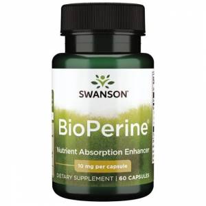 Препарат для лучшего усвоения БАДов - Биоперин 10 мг 60 капсул / BioPerine Swanson USA / SWU00308.34500
