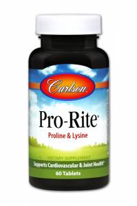 Пролин & Лизин, Pro-Rite, Carlson, 60 таблеток / CL4230