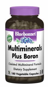 Мультиминералы + Бор с Железом, Bluebonnet Nutrition, 180 гелевых капсул / BLB0212