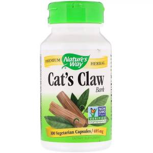 Кошачий коготь, Cat's Claw Bark, Nature's Way, 485 мг, 100 капсул / NWY11450