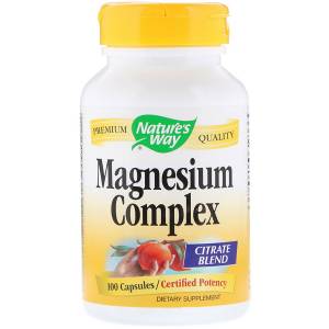 Магний Цитрат, Magnesium Complex, Nature's Way, 100 капсул / NWY41051