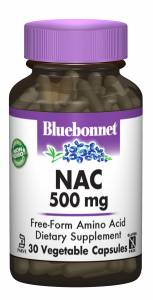 NAC (N-Ацетил-L-Цистеин) 500мг, Bluebonnet Nutrition, 30 гелевых капсул / BLB0062