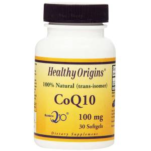 Коэнзим Q10, Kaneka (COQ10), Healthy Origins, 100 мг, 30 желатиновых капсул / HO35015