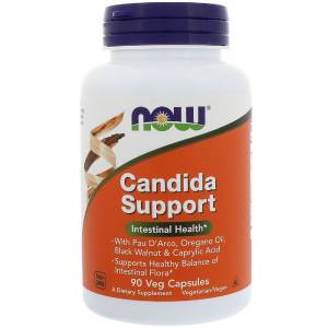 Комплекс для Кишечника, Candida Support, Now Foods, 90 гелевых капсул