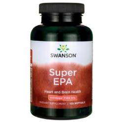 Супер Омега-3, Питание сердца и мозга DHA/EPA 100капсул / SWE-00098
