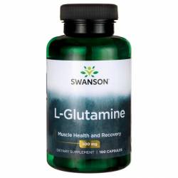 Л-Глютамин / L-Glutamine 500 mg 100 Caps Swanson USA США / SW-00826.28753