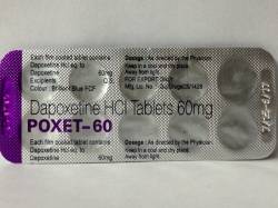 Дапоксетин Poxet 60 (1 блистер/10 таб.)