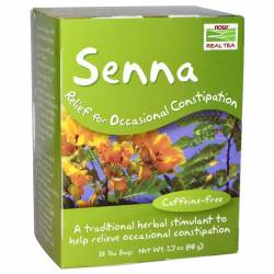 Чай из сенны, без кофеина / NOW - Senna Tea (24 bags)