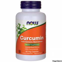 Поддержка здоровья печени - Куркумин (Curcumin Extract 95%) 665 мг 60 капсул / NOW-4638