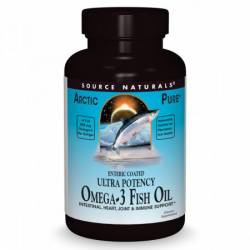 Натуральная Омега-3 из Рыбьего Жира, 850 мг, ArcticPure, Source Naturals, 30 желатиновых капсул