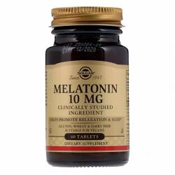 Мелатонин 10 мг, Solgar, 60 таблеток / SOL01956.33596