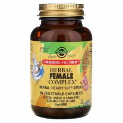 Травяной Комплекс для Женщин, Herbal Female Complex, Solgar, 50 вегетарианских капсул / SOL04163