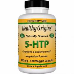 5-HTP (Гидрокситриптофан) 100мг, Healthy Origins, 120 гелевых капсул / HO35082