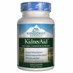 Комплекс для Поддержки Функции Почек, KidneyAid, RidgeCrest Herbals, 60 вегетарианских капсул / RCH168