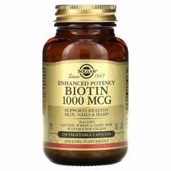 Биотин (В7) / Biotin 1000 mcg 250 caps Solgar USA / SOL.36689