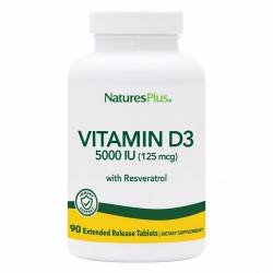 Ультра витамин D3 5000 МЕ, Nature's Plus, 90 таблеток / NTP1045