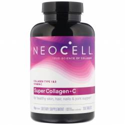 Коллаген + Витамин С, Тип 1&3, NeoCell, 250 таблеток / M12896