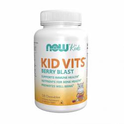 Мультивитамины для Детей, Kid Vits, Now Foods, Ягодный Вкус, 120 жевательных таблеток / NF3882