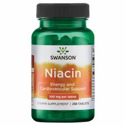 Ниацин 100 мг 250 капсул / Niacin Swanson USA / SW.30651