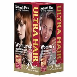 Комплекс для Роста Оздоровления Волос для Женщин, Ultra Hair, Natures Plus, 60 таблеток / NTP4833