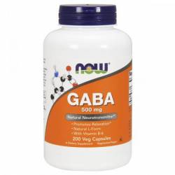 GABA (Гамма-Аминомасляная Кислота) 500мг, Now Foods, 200 гелевых капсул / VM-0088