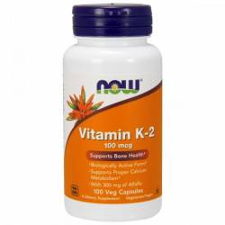 Витамин К2 100 мкг, Now Foods, 100 гелевых капсул / NF0990