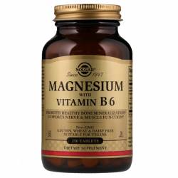 Магний и Витамин В-6, Solgar, 250 таблеток / SOL01721