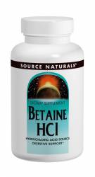 Бетаин HCL 650мг, Source Naturals, 90 таблеток / SN1361
