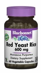 Красный Дрожжевой Рис 600мг, Bluebonnet Nutrition, 60 гелевых капсул / BLB1170