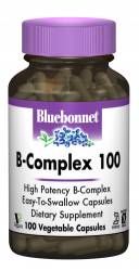 В-Комплекс 100, Bluebonnet Nutrition, 100 гелевых капсул / BLB0418