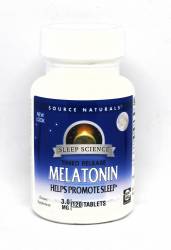 Мелатонин 3мг, Sleep Science, Source Naturals, 120 таблеток / SN0551