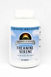 Теанин Серен, Serene Science, Source Naturals, 60 таблеток