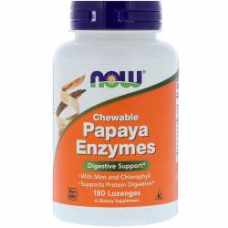 Пищеварительные Ферменты Папаи, Papaya Enzymes, 180 таблеток / NF2970