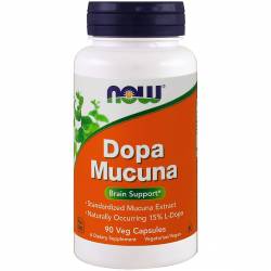 Мукуна Жгучая, Dopa Mucuna, Now Foods, 90 капсул / NF3092