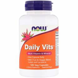 Мультивитамины, Daily Vits, Multi Vitamin & Mineral, Now Foods, 120 капсул / NF3776.30888