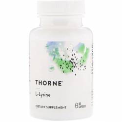 L-Лизин 500 мг, L-Lysine, Thorne Research, 60 капсул / THR51602