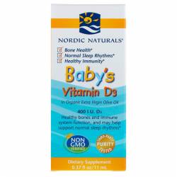 Витамин Д3 для детей, Baby's Vitamin D3, Nordic Naturals 400 МЕ, 0.37 fl oz (11 мл)