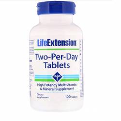 Мультивитамины Дважды в День, Life Extension, 120 таблеток / LEX23151