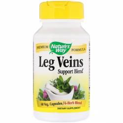 Поддержка Вен, Leg Veins Support Blend, Nature's Way, 60 капсул / NWY79270