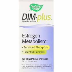 Метаболизм Эстрогенов, DIM-plus, Estrogen Metabolism, Nature's Way, 120 капсул / NWY14850