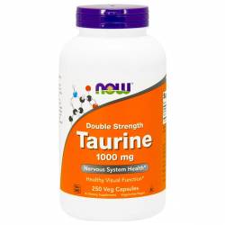 Таурин, Taurine, Now Foods, 1000 мг, 250 вегетарианских капсул