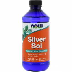 Коллоидное Серебро, Now Foods, Silver Sol, 8 жидких унций (237 мл) / NF1408.34964