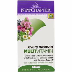 Ежедневные Мультивитамины для Женщин, Every Woman`s, New Chapter, 72 таблетки