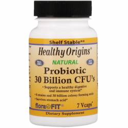 Пробиотики для Улучшения Пищеварения, Healthy Origins, 7 гелевых капсул
