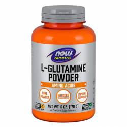 Глютамин в Порошке, L-Glutamine Powder, Now Foods, 170 г / NF0220.33713