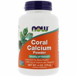 Кораловый Кальций, Coral Calcium, Now Foods, Порошок, 170 гр / NF1274