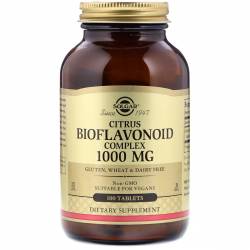 Цитрусовые Биофлавоноиды, 1000 mg,  Citrus Bioflavonoids Complex, Solgar, 100 таблеток / SOL00920.33777