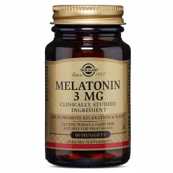 Мелатонин 3 мг, Solgar, 60 жевательных таблеток / SOL01934.28172