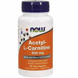 Ацетил-L Карнитин, Acetyl-L Carnitine, Now Foods, 500 мг, 50 капсул